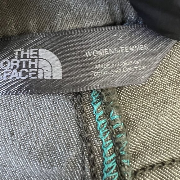 The North Face Womens 12 Olive Green Bootcut Denim Jeans Low Rise Southwestern - Picture 3 of 14